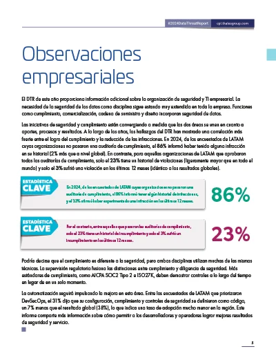 2024 Data Threat Report - Latin America Page 5