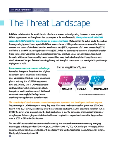 2024 Data Threat Report - Latin America Page 4