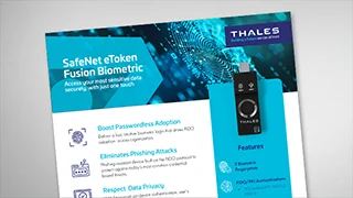 SafeNet eToken Fusion Biometric