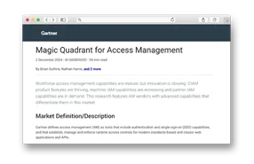 2024 Gartner Magic Quadrant for Access Management