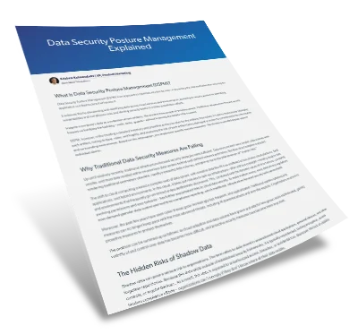 Data Security Posture Management Explained