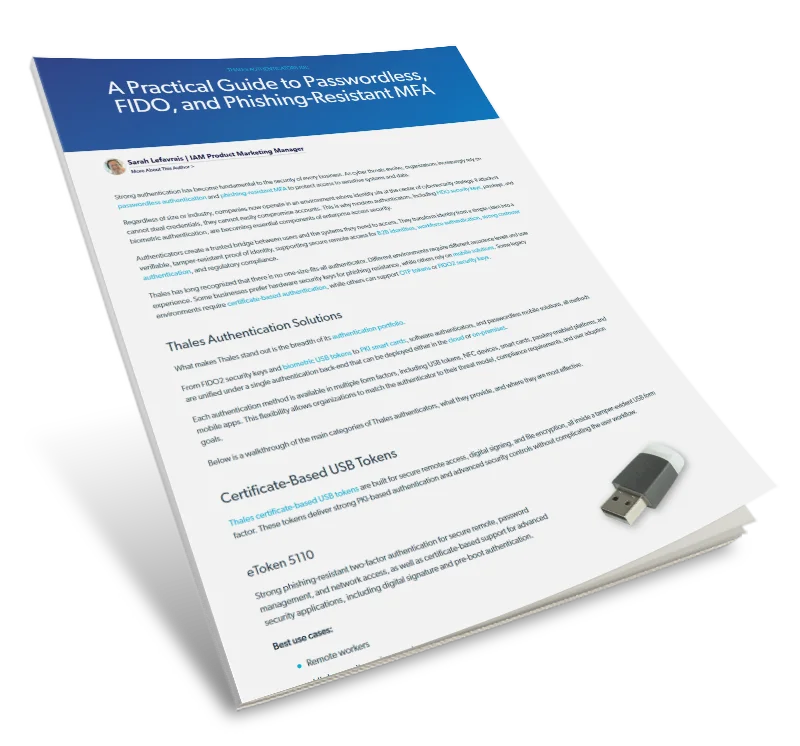 Thales Authenticators 101: A Practical Guide to Passwordless, FIDO, and Phishing-Resistant MFA