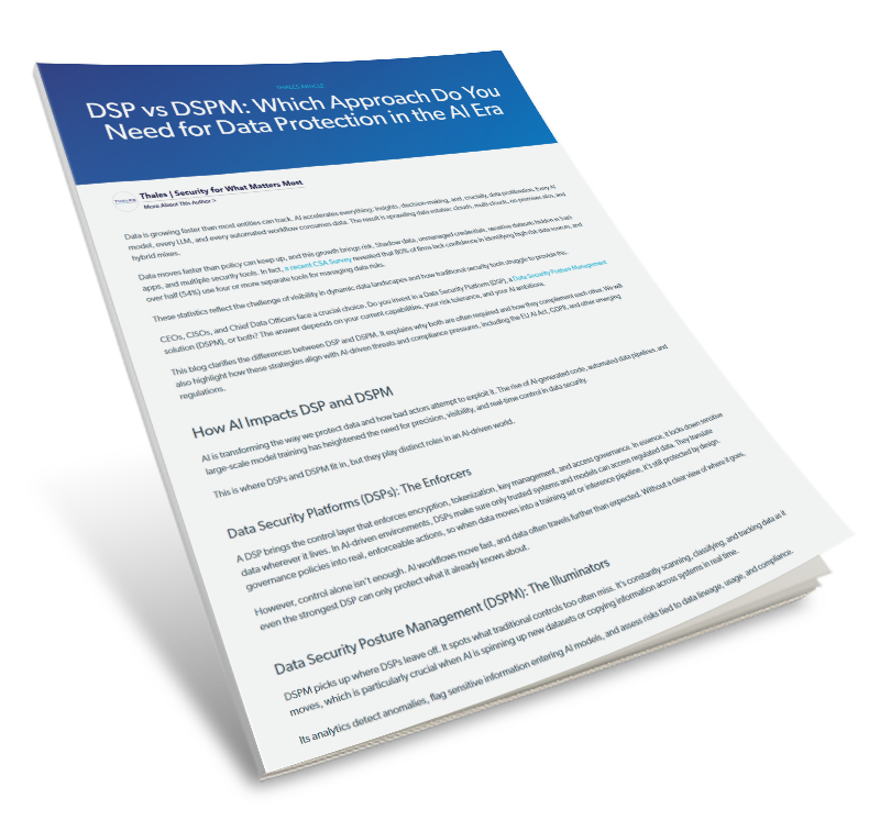 DSP vs DSPM: Which Approach Do You Need for Data Protection in the AI Era
