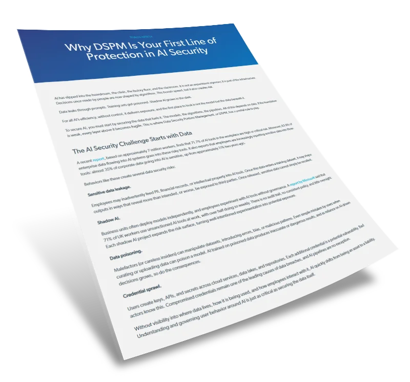 Why DSPM Is Your First Line of Protection in AI Security