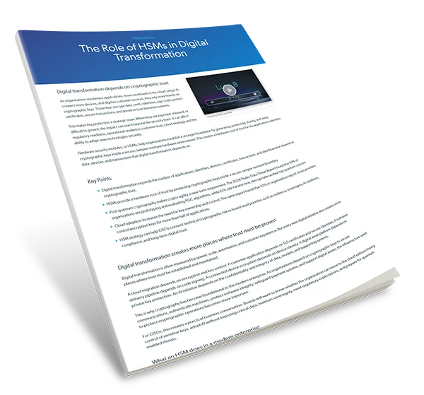 The Role of HSMs in Digital Transformation