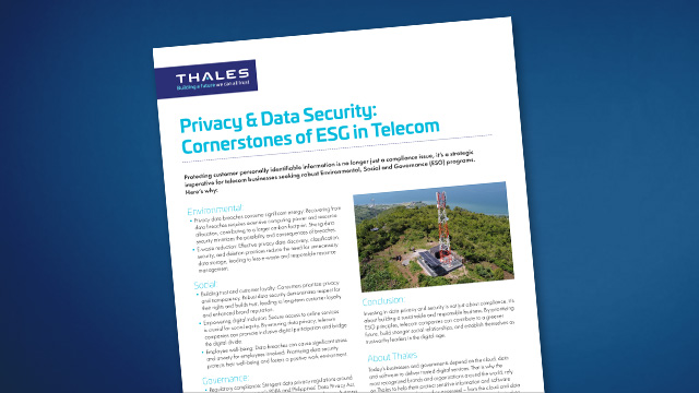 Privacy & Data Security: Cornerstones of ESG in Telecom