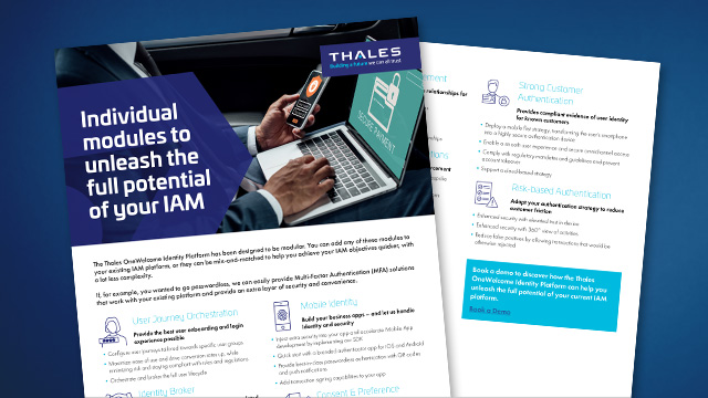 Modular Solutions for IAM with OneWelcome Identity Platform - Brochure