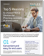 Top 5 Reasons to choose FIDO2 Devices for Phishing-resistant Authentication - Brochure