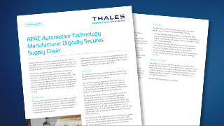 APAC Automotive Technology Manufacturer Digitally Secures Supply Chain