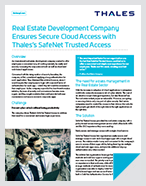 Real Estate Development Company Ensures Secure Cloud Access with Thales's SafeNet Trusted Access - Case Study