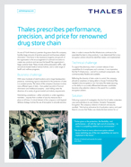 Thales prescribes performance, precision, and price for renowned drug store chain