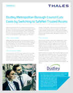 Dudley Metropolitan Borough Council Cuts Costs by Switching to SafeNet Trusted Access - Case Study