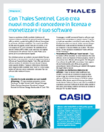 Casio Creates New Ways to License and Monetize its Software using Thales Sentinel - Case Study