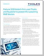 Fortune 500 biotech firm uses Thales and Keyfactor to protect life-sustaining IMoT devices - Case Study