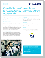 Colombia Secures Online Access with Thales Strong Authentication - Case Study