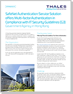 SafeNet Authentication Service Solution offers Multi-factor Authentication in Compliance with IT Security Guidelines (G3) - Case Study