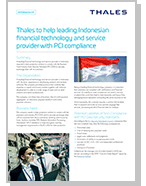 Thales to help leading Indonesian financial technology and service provider with PCI compliance - Case Study