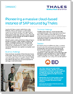 Pioneering a massive cloud-based instance of SAP secured by Thales - Case Study