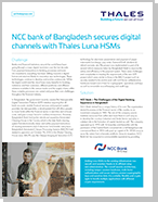 NCC bank of Bangladesh secures digital channels with Thales Luna HSMs