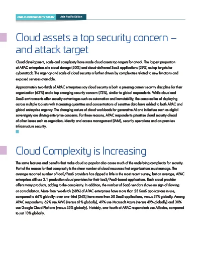 2024 Cloud Security Study - Asia Pacific Page 4