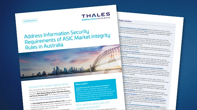 Address Information Security Requirements of ASIC Market Integrity Rules in Australia