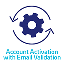 Account activation with email validation