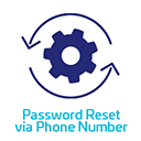 Password reset via phone number