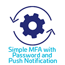 Simple MFA with password and push notifications