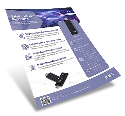 SafeNet eToken Fusion NFC Security Key - Data Sheet