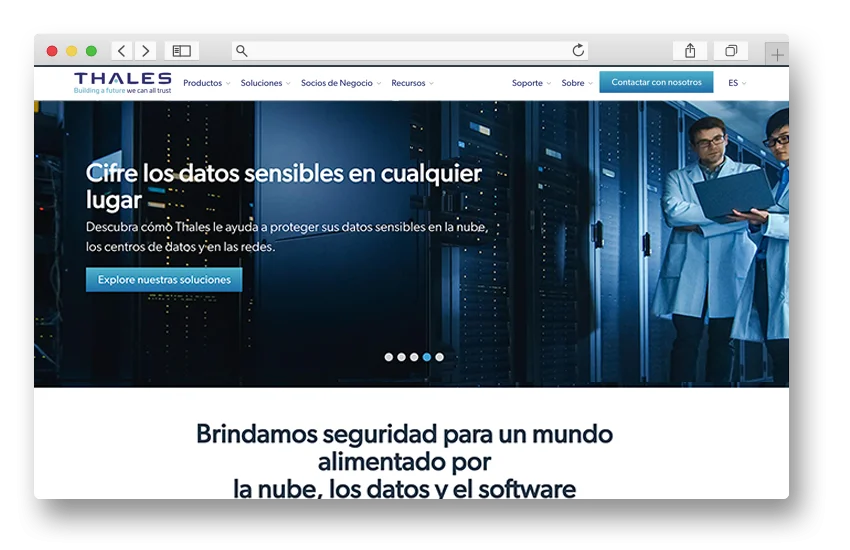 Sitio Web de Thales (Español)
