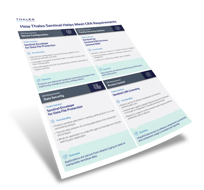 Sentinel CRA Requirements