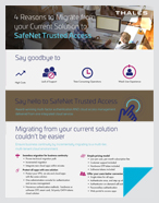 4 Reasons to Migrate from Your Current Solution to SafeNet Trusted Access - Infographic