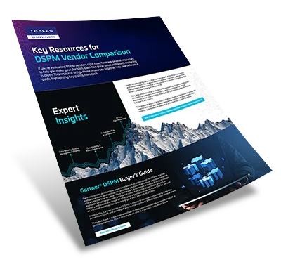 Key Resources for DSPM Vendor Comparison Infographic
