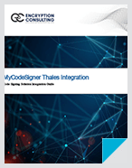 MyCodeSigner Thales Integration Code Signing Solution - Integration Guide