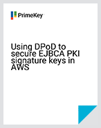 Using DPoD to secure EJBCA PKI signature keys in AWS