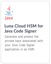 Luna Cloud HSM for Java Code Signer