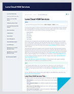 Luna Cloud HSM Services Tech Guide