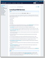 Luna Cloud HSM Services – Technical document