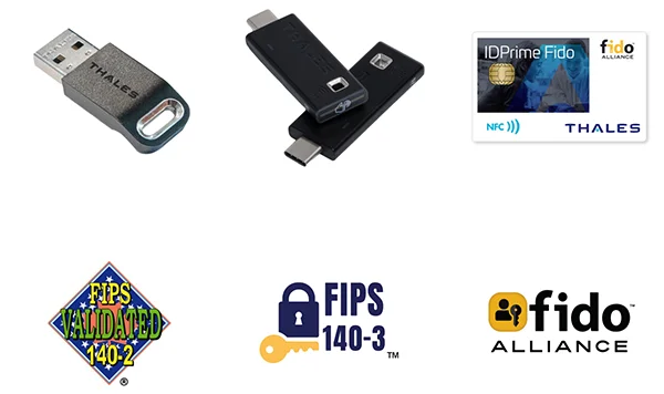 FIPS and FIDO Certified Security Keys
