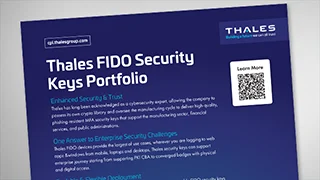 Thales FIDO Security Keys Portfolio