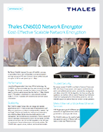 Thales CN6010 Network Encryptor - Product Brief