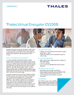 Thales Virtual Encryptor CV1000 - Product Brief