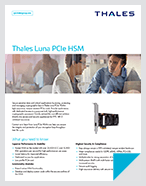 Thales Luna PCIe HSM - Product Brief
