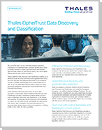 Thales CipherTrust Data Discovery and Classification