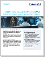 Thales Security Management Center (SMC) - Product Brief
