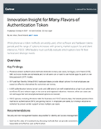 Gartner Authentication Report for IAM and SRMs Explores Authentication Token Insights