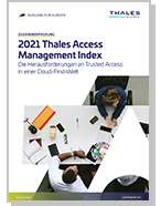 2021 Thales Access Management Index - Ausgabe Für Europa - Report