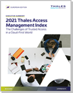 2021 Thales Access Management Index - European Edition - Report