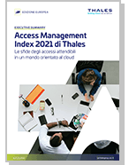 Access Management Index 2021 di Thales - Edizione Europea - Report