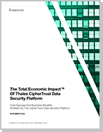 Forrester Consulting Study: The Total Economic Impact™ of Thales CipherTrust Data Security Platform